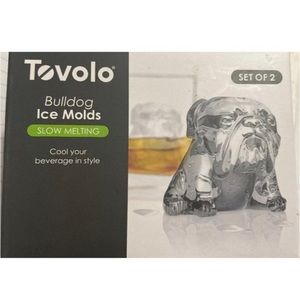 Set of 2 Bulldog Ice Cube Molds Tovolo